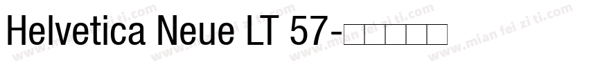 Helvetica Neue LT 57字体转换